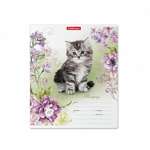 Цена за 280 шт. Тетрадь школьная ученическая ErichKrause Мурзики, 12 листов, клетка (в плёнке по 10 шт.)  фото 14