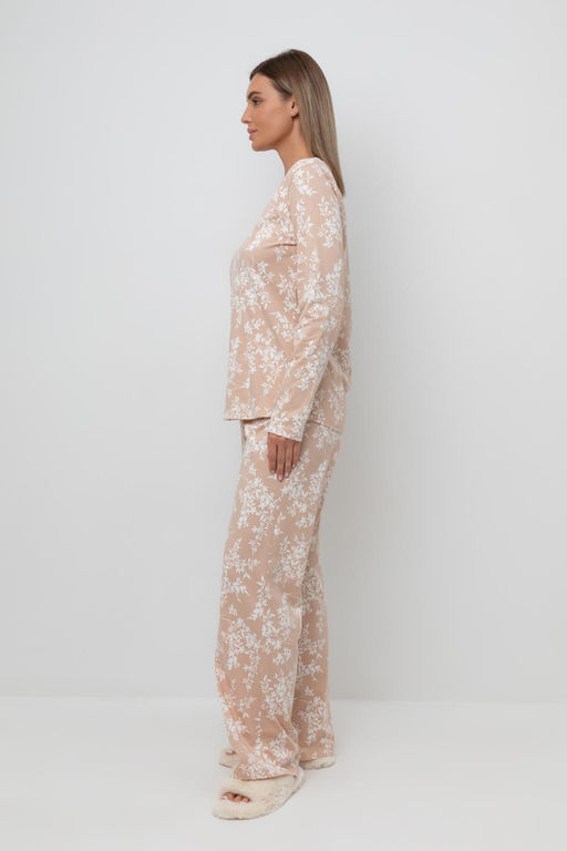 Е 20041/24/нюдовый беж,индийский жасмин пижама жен