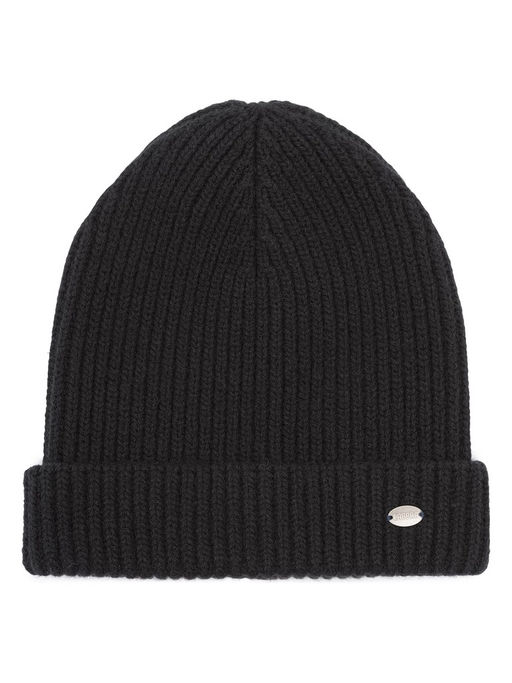 Шапка жен. пух енот+шерсть+виск LB-N88066 black