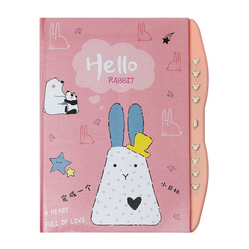 Записная книжка подарочная на замке, А6+, 48 листов, линия Веселые животные, МИКС - Calligrata фото 5