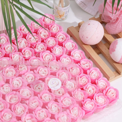 Розы мыльные, бело-розовые, набор, 81 шт. - SB BEAUTY фото 7
