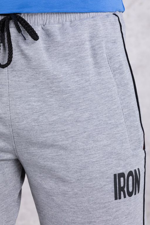 Брюки спортивные 
 3.MM116B-серый-светлый