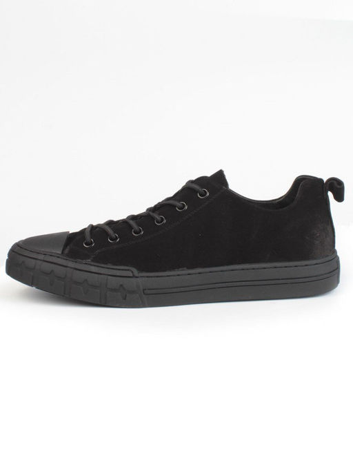 03-N72699-1 BLACK Полуботинки спортивные мужские (натуральная замша)