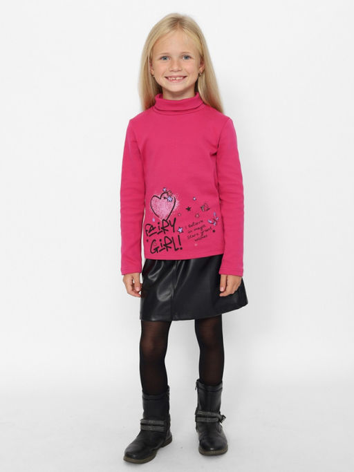 CRB wear/CWKG 63729-25-389 Водолазка для девочки,ягодный/Ex.Cherubino  фото 3
