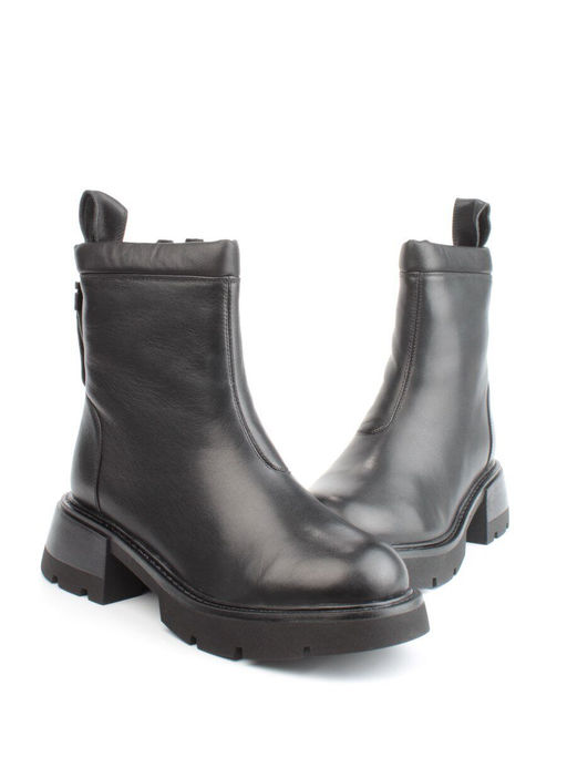 04-M3-L860 BLACK Ботинки зимние женские (натуральная кожа, натуральный мех) - Фабричный китай фото 13
