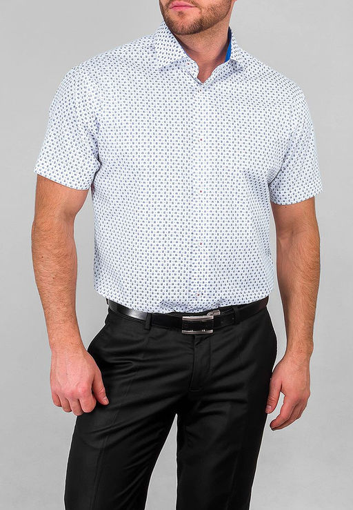Сорочка мужская короткий рукав GREG 123/109/2084/ZS/1  фото 7
