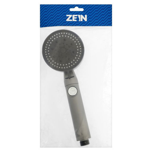 Лейка для душа ZEIN Z3541, d=90 мм, 5 режимов, кнопка «стоп», съёмный верх, графит