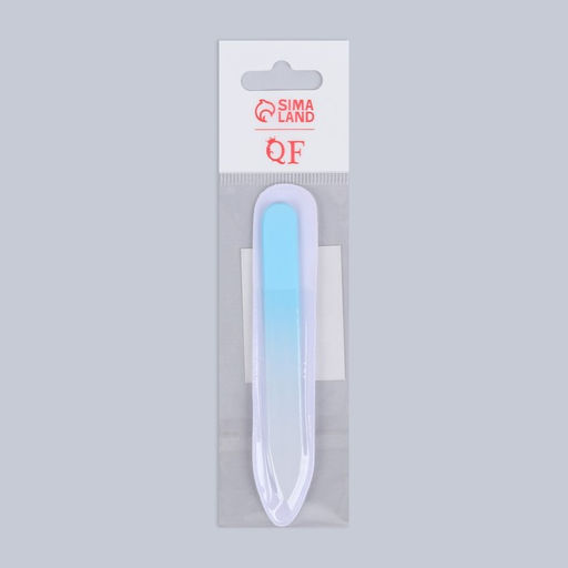 Цена за 6 шт. Пилка стеклянная для ногтей, 9 см, в чехле, МИКС