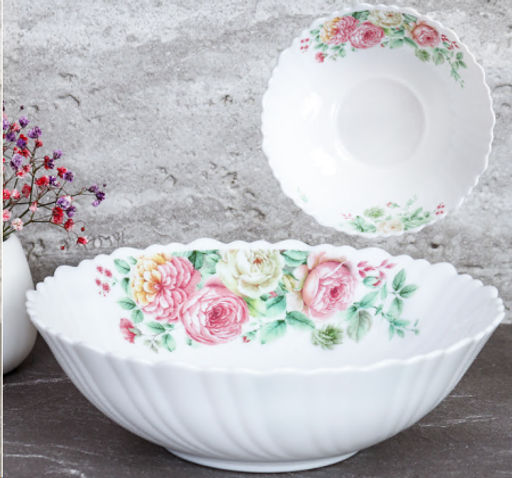 Тарелка глубокая суповая 480 мл 155 мм / TW-60XN (7056) /уп6 /72/ Кустовая роза