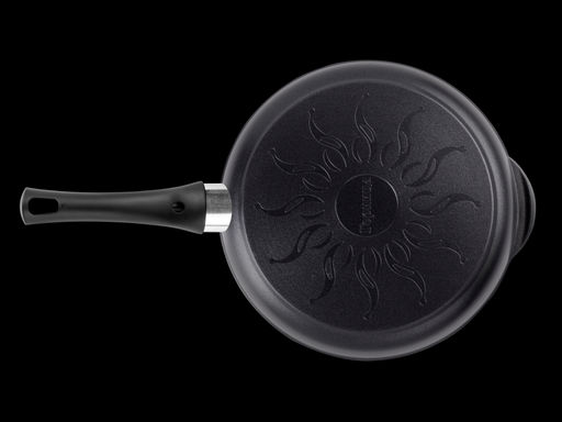 Сковорода 260/55мм с пластиковой ручкой с крышкой с2611а..