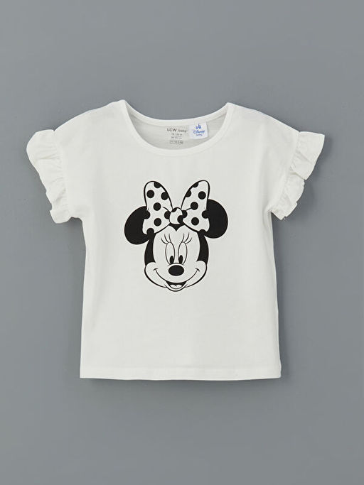 Minnie Mouse Bask?l? K?z Bebek Ti??rt