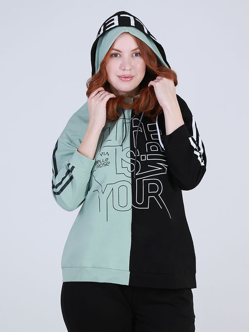 Костюм спортивный с двойным капюшоном женский - Almond фото 5
