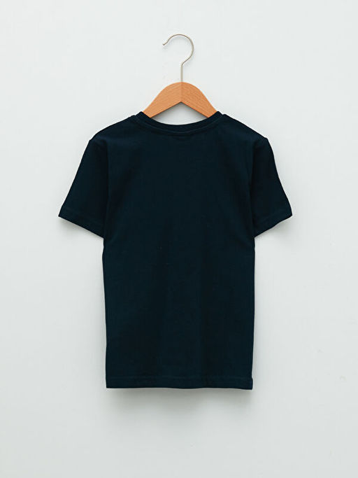 Bisiklet Yaka Y?lba?? Temal? K?sa Kollu Pamuklu Erkek ?ocuk Ti??rt - Waikiki фото 2