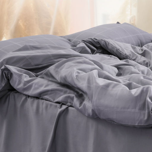 Постельное бельё Этель дуэт Cage: grey, 143х215 см-2шт, 215х240 см, 50х70+3 см-2 шт, мако-сатин, 114г/м2  фото 8