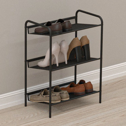 Подставка для обуви 3-х полочная "Женева13" арт. ПДО Ж13/Ч