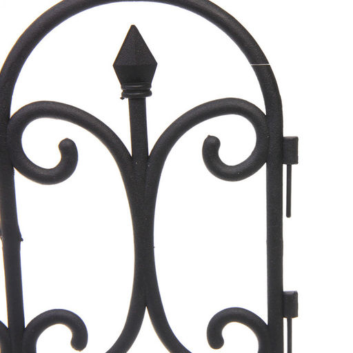 Садовое ограждение "Узор" (1 секция 60*31,5 см), Черный