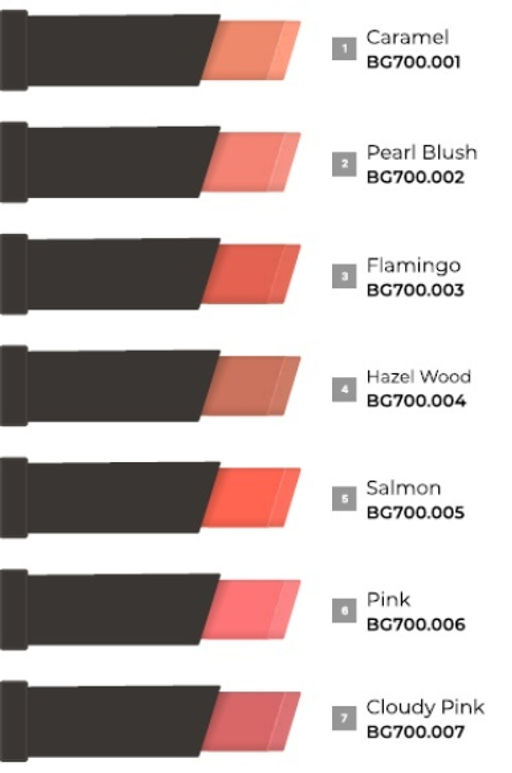 Bogenia BG700 Помада для губ Gel Lipstick тон 004,ореховое дерево 2.2 гр  фото 2