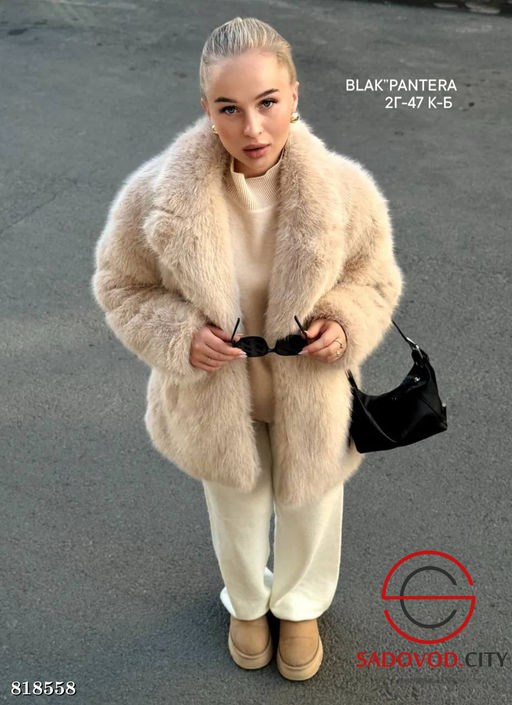 Шуба женская из искусственного меха