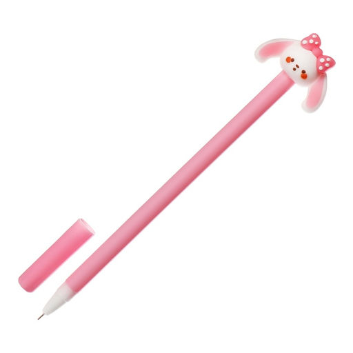 Цена за 12 шт. Ручка-прикол Calligrata «Зайка», чёрный стержень, гелевая, МИКС