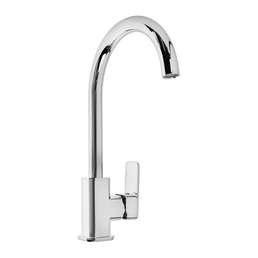 Смеситель для кухни Accoona A4522, однорычажный, высокий, хром