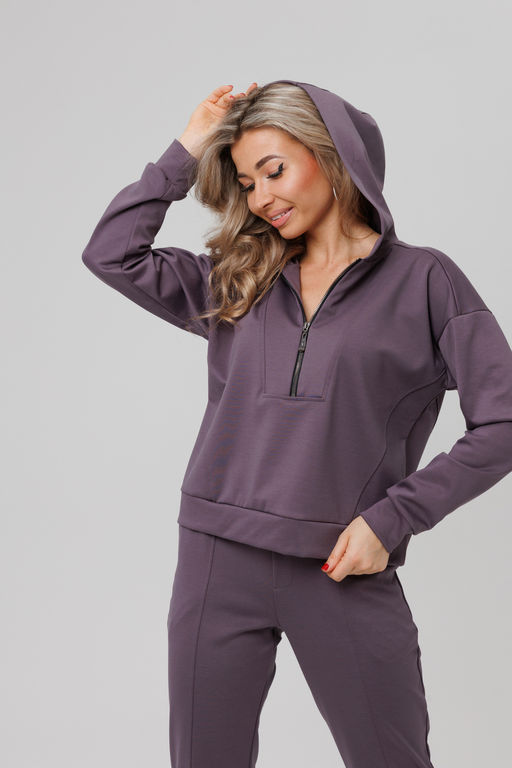 Костюм спортивный без начеса на молнии 43065