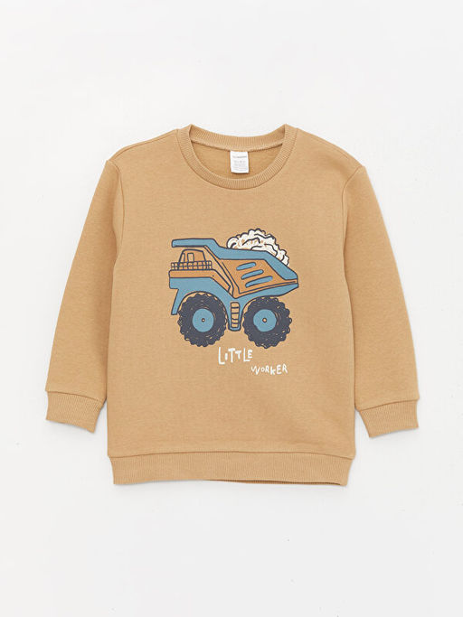 Bask?l? Uzun Kollu Erkek Bebek Sweatshirt 2li - Waikiki фото 2