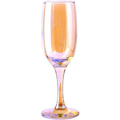 ME419-05 Набор 6 бокалов д/шампанского Золотистый мёд 190 мл(х4)