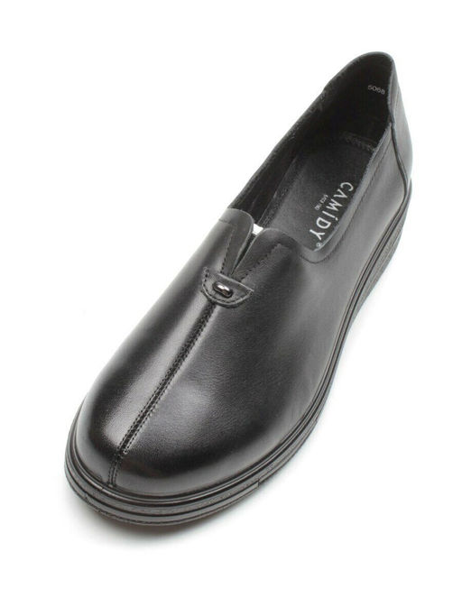 03-5068 BLACK Полуботинки женские (натуральная кожа)