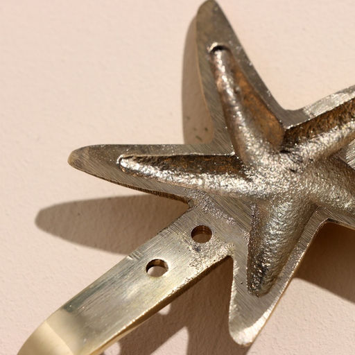 Крючок «Звёздочка», 10×8 см, латунь