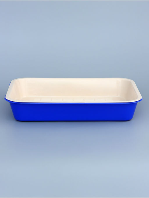 Туалет средний с сеткой 36×26×6.5 см, тёмно-синий/бежевый