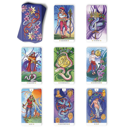 Таро «Змеиный лотос», 78 карт (6×11 см), 16+