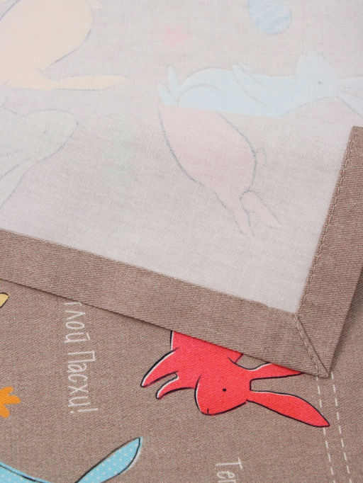 Дорожка пасхальная на стол Этель Зайцы 30?70 см, 100% хлопок, саржа 190 г/м?