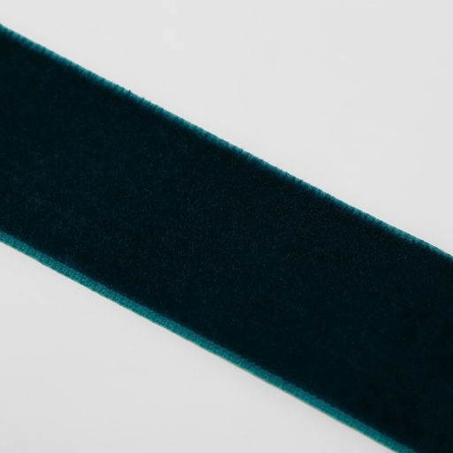 Лента бархатная, 25 мм, 181 м, зелёная №72 - Арт узор фото 3