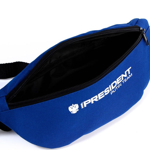 Сумка на пояс Putin team, 32 x 8 x 15 cм, база, отд на молнии, синяя - Simaland фото 2