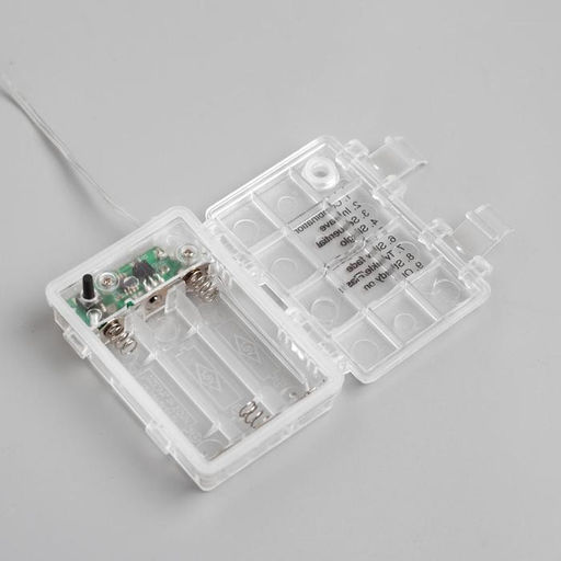 Гирлянда Нить 5 м, роса, IP65, серебристая нить, 50 LED, 8 режимов, от батареек АА?3, свечение белое - Luazon lighting фото 6