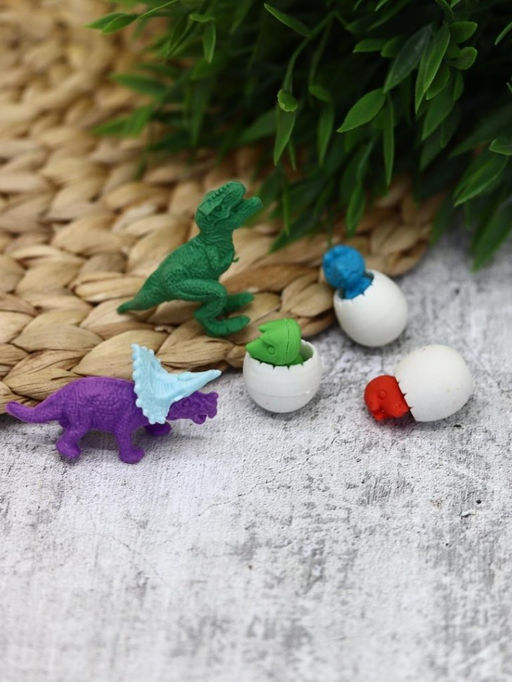 Ластики "Dino eggs", 5 шт. в наборе