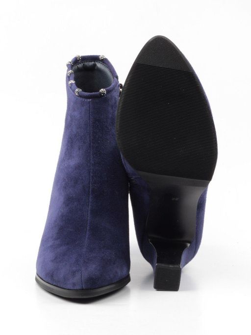 01-D8-4187 DARK BLUE Ботильоны женские (натуральная замша, байка) - Фабричный китай фото 15