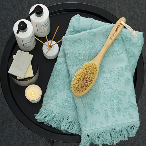 Набор махровых полотенец VERSAL 2 шт. (50х90 - 1 шт., 70х140 - 1шт.), 100% хлопок, 450 гр./кв.м. Сирень - Традиция фото 20