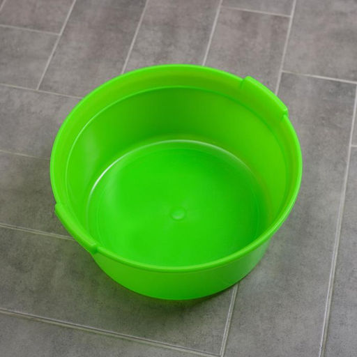 Таз хозяйственный круглый, 15 л, пластик, МИКС