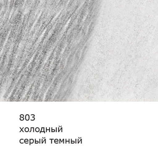 VISTA-ARTISTA Gallery VGWP Карандаш акварельный художественный заточенный 6 шт. 803 Холодный серый темный (Cold gray deep)