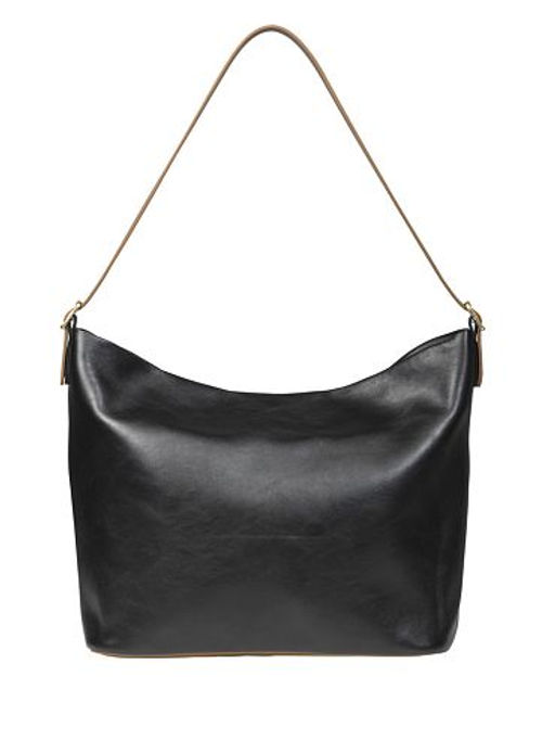 Сумка женская хобо натуральная кожа 48-206-1 цвет черный