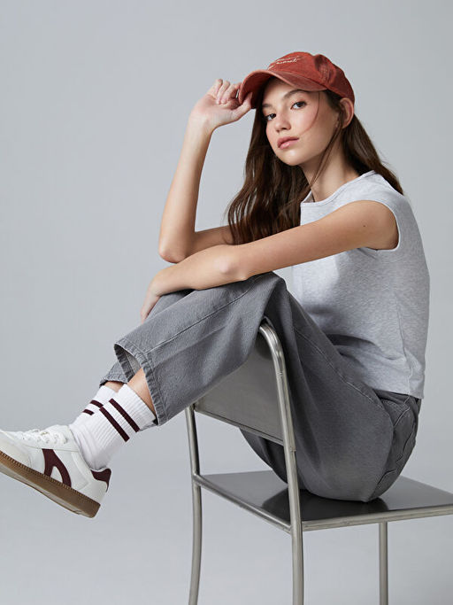 Bisiklet Yaka K?z ?ocuk Ti??rt