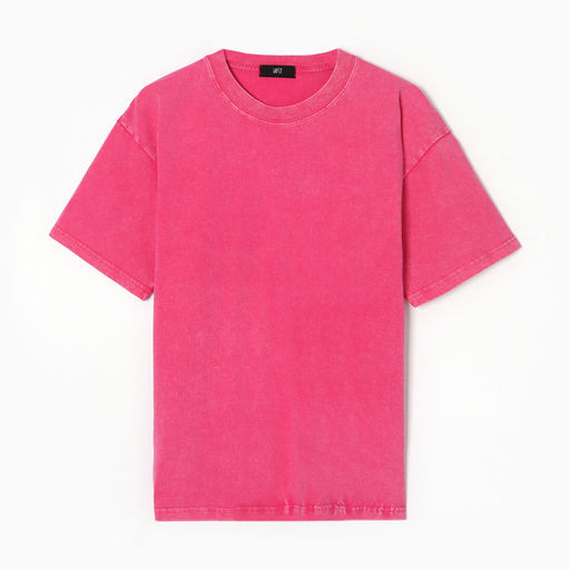 Футболка из вареного хлопка женская Mist Don&apos;t touch me, размер M, розовая