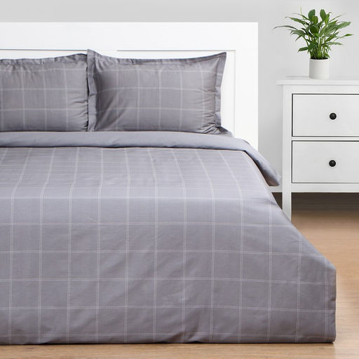 Постельное бельё Этель 1,5 сп Cage: grey, 143х215 см, 150х215 см, 50х70+3 см-2 шт, мако-сатин, 114г/м2 фото 3