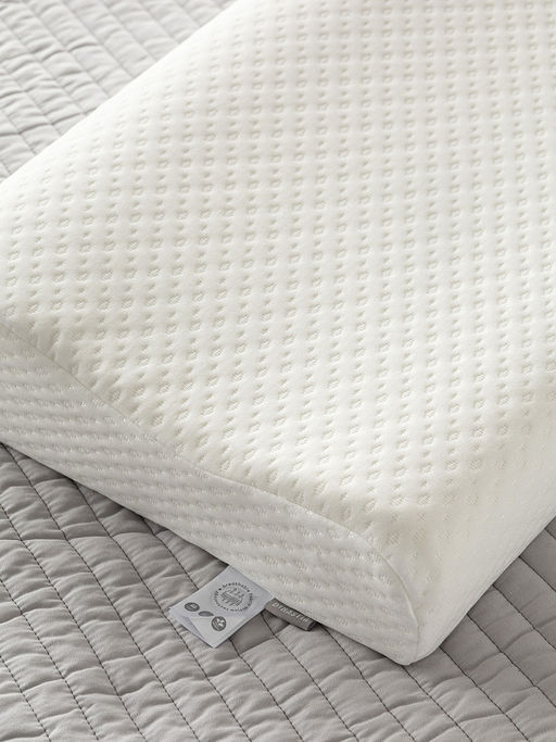 Подушка анатомическая 60x40x12/10 белый пенополиуретан - Denastia фото 3