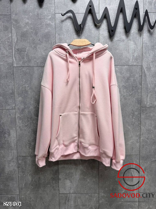 Толстовка на молнии с капюшоном
