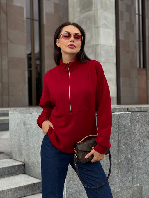 Джемпер AURA 2199-170 спелая вишня