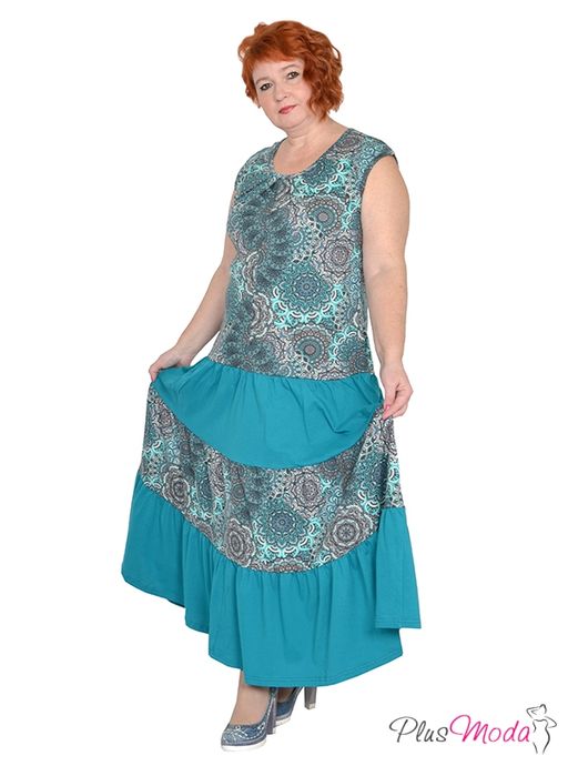Платье Модель №1219 размеры 44-84 - Plusmoda фото 2