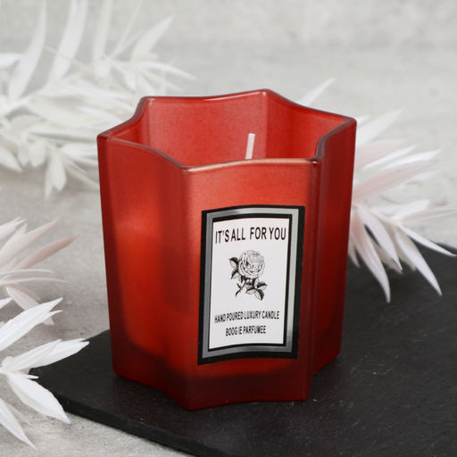 Свеча ароматическая в подсвечнике 7х7 см / B712 /уп 96/ - ГалеонТрейд фото 5