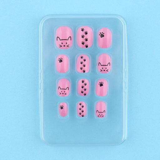Детские накладные ногти Кошечка, 12 шт. - Выбражулька фото 3